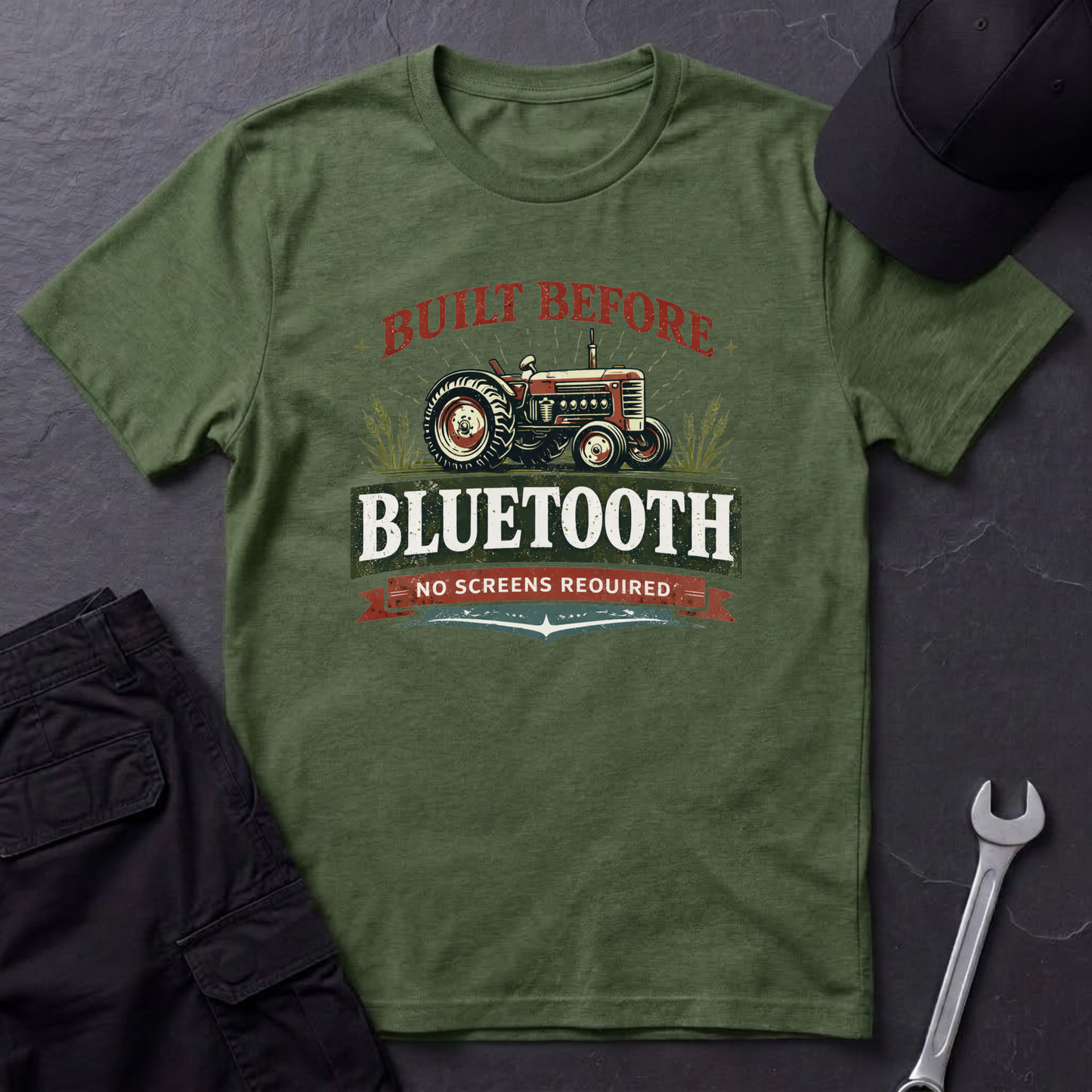 Before Bluetooth Tractor T-Shirt