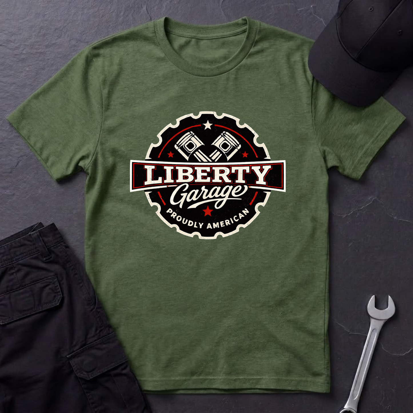 Liberty Garage  T-Shirt