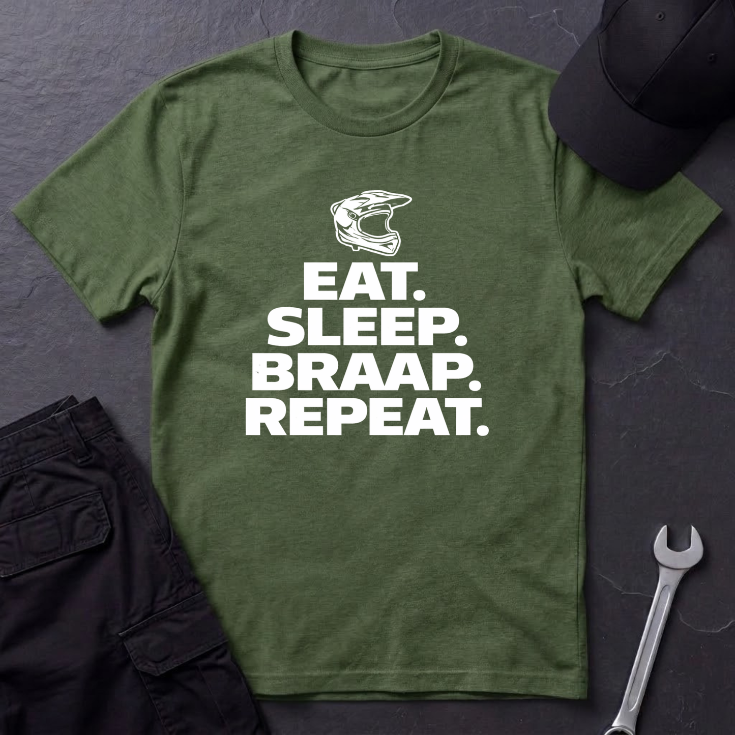Eat. Sleep. Braap. Repeat. T-Shirt
