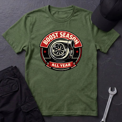 Boost Season All Year dark T-Shirt
