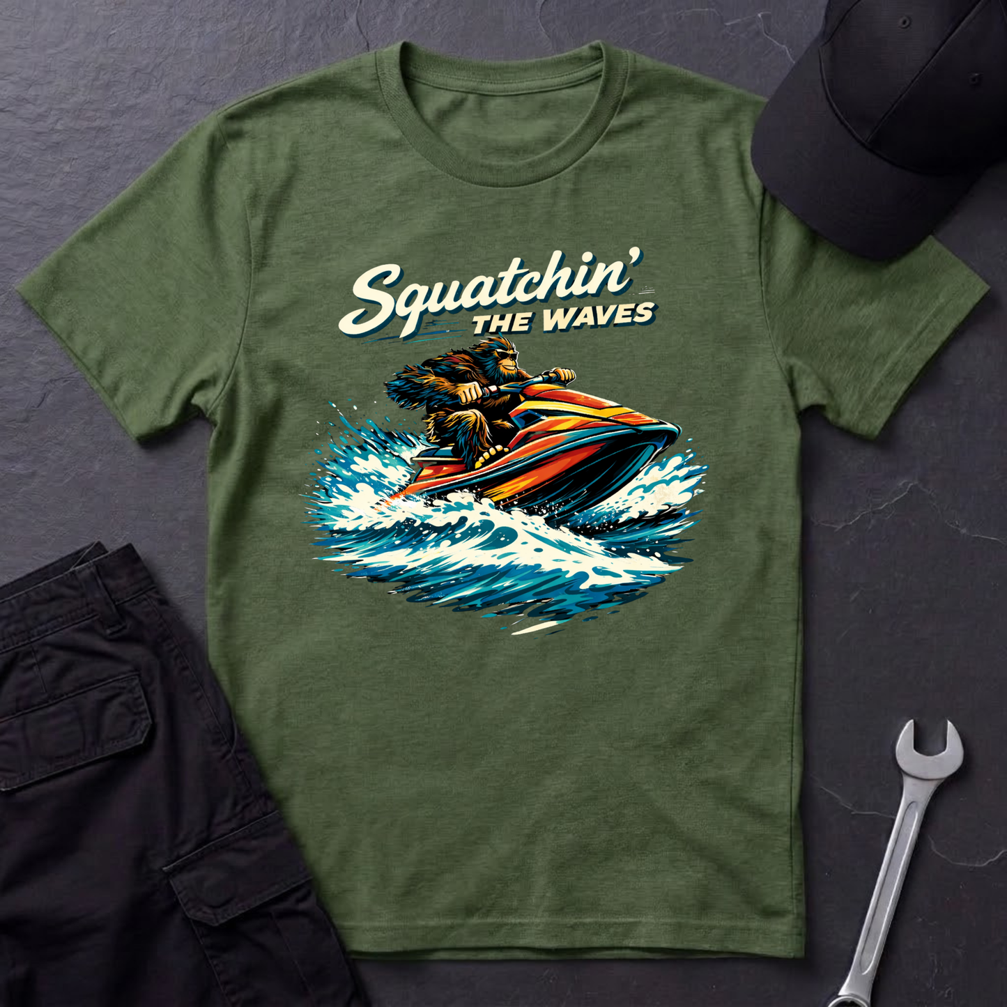 Squatchin' The Waves  T-Shirt