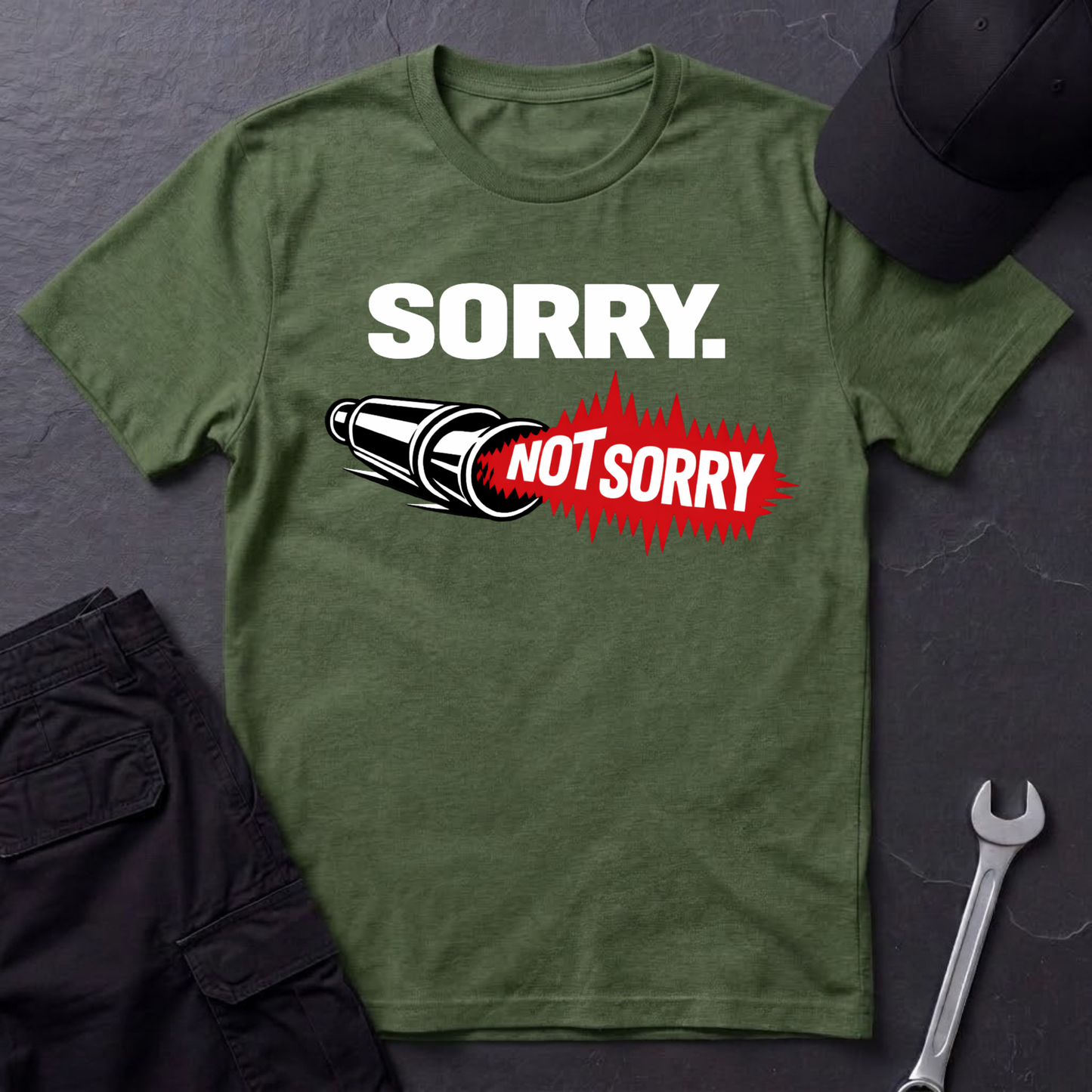 Sorry. Not Sorry. white  T-Shirt