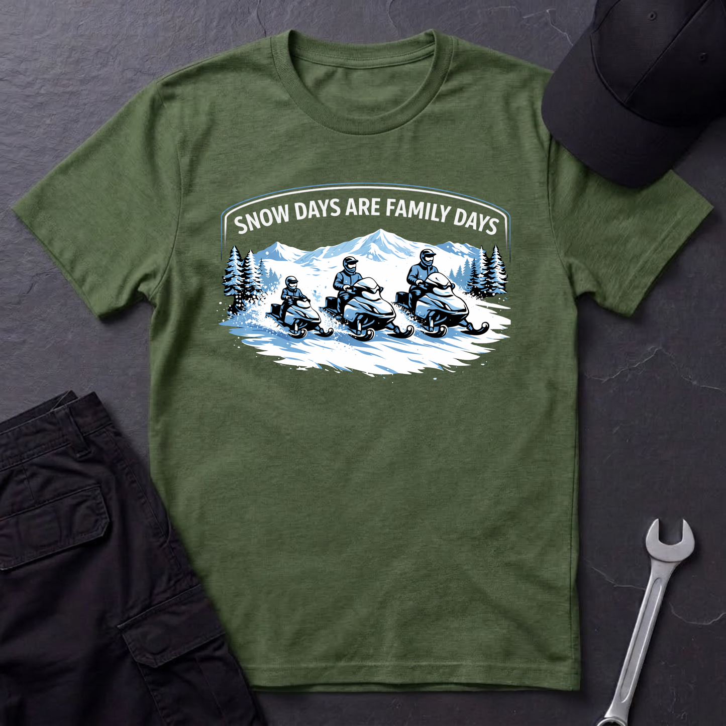 Snow Days Are Family Days  T-Shirt