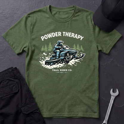 Powder Therapy Snowmobile  T-Shirt