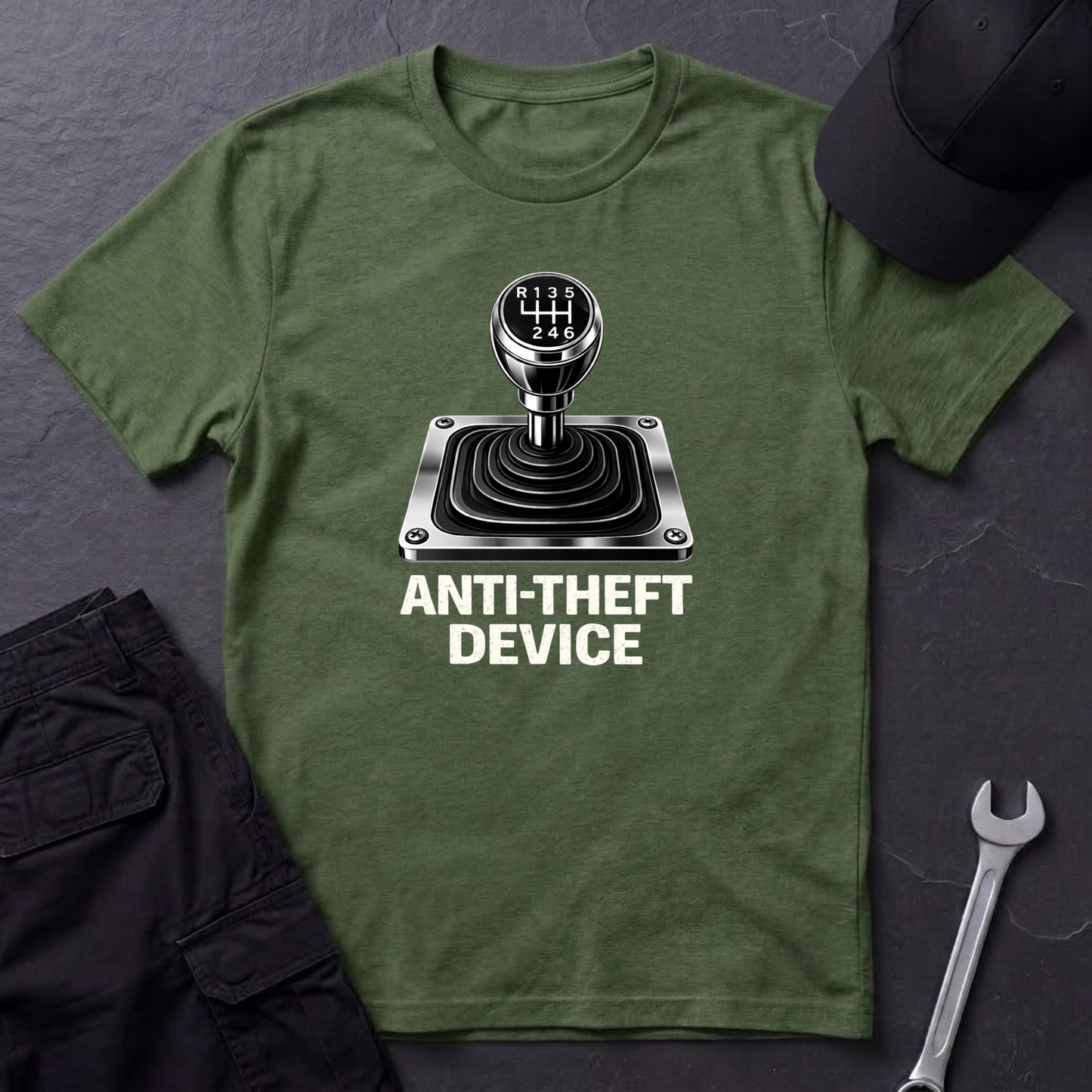Anti-Theft Device Stickshift T-Shirt