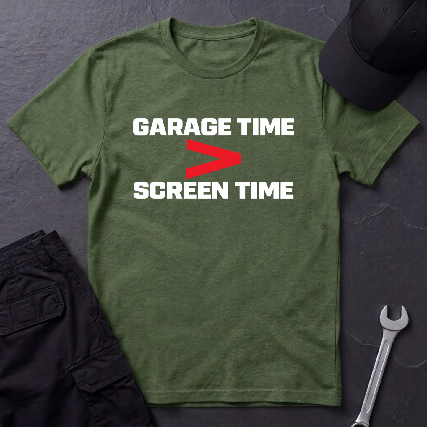Garage Time > Screen Time  T-Shirt