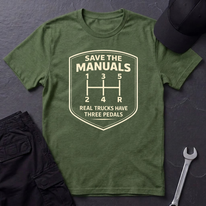 Real Trucks Have Three Pedals  T-Shirt