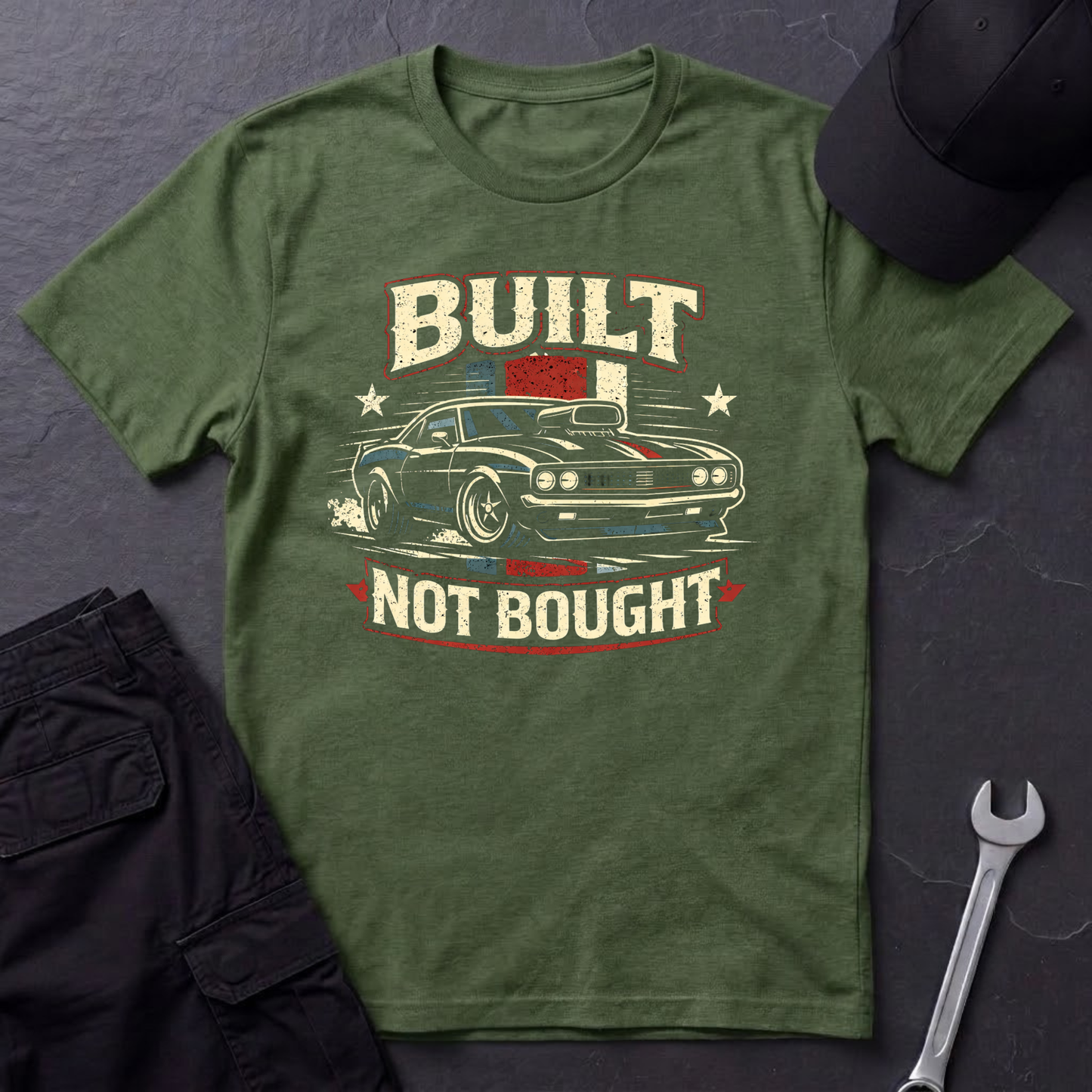 Built Not Bought Musclecar T-Shirt