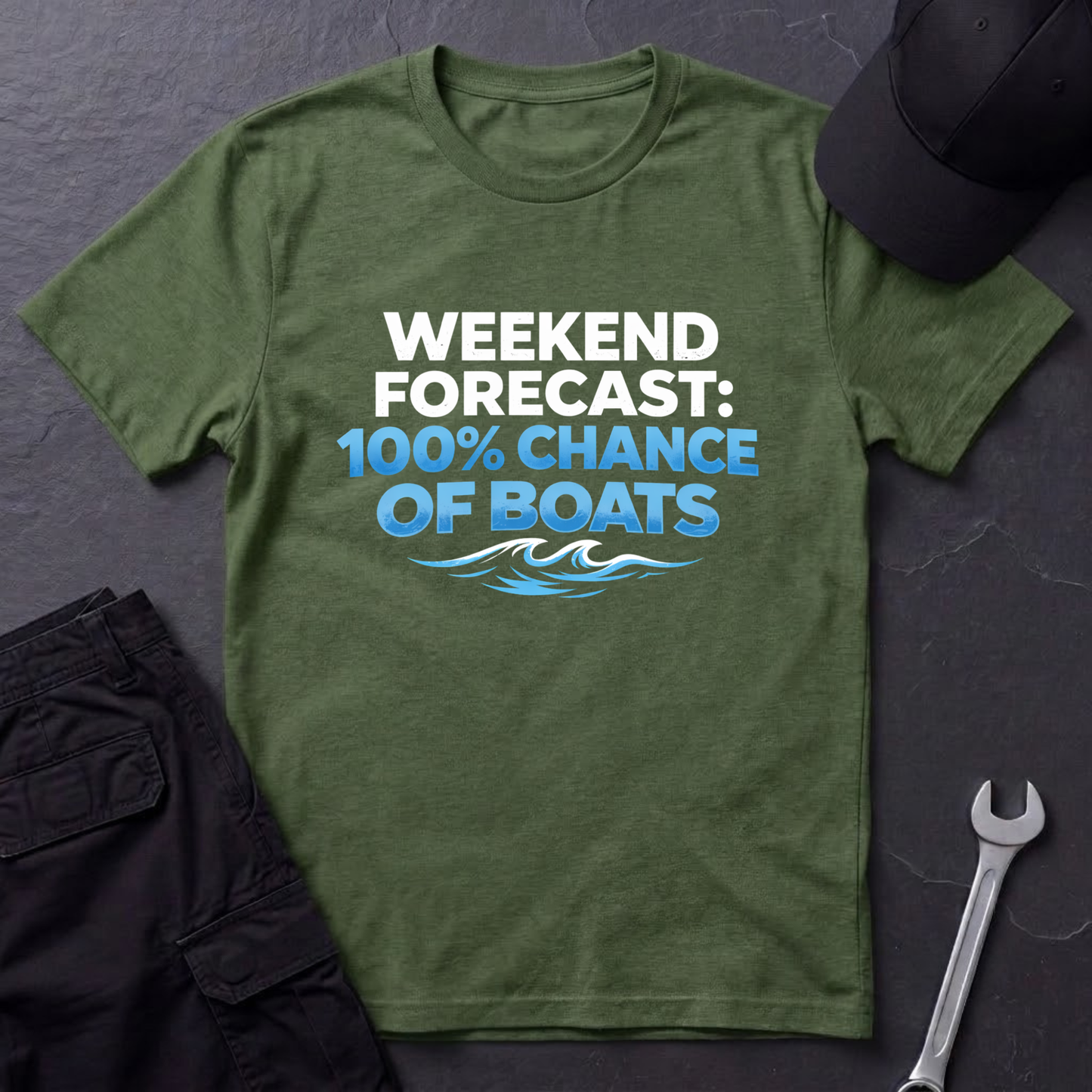 100% Chance Of Boats T-Shirt