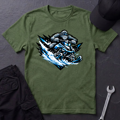 Sasquatch Snowmobile  T-Shirt