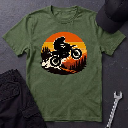 Bigfoot Dirtbike Sunset T-Shirt