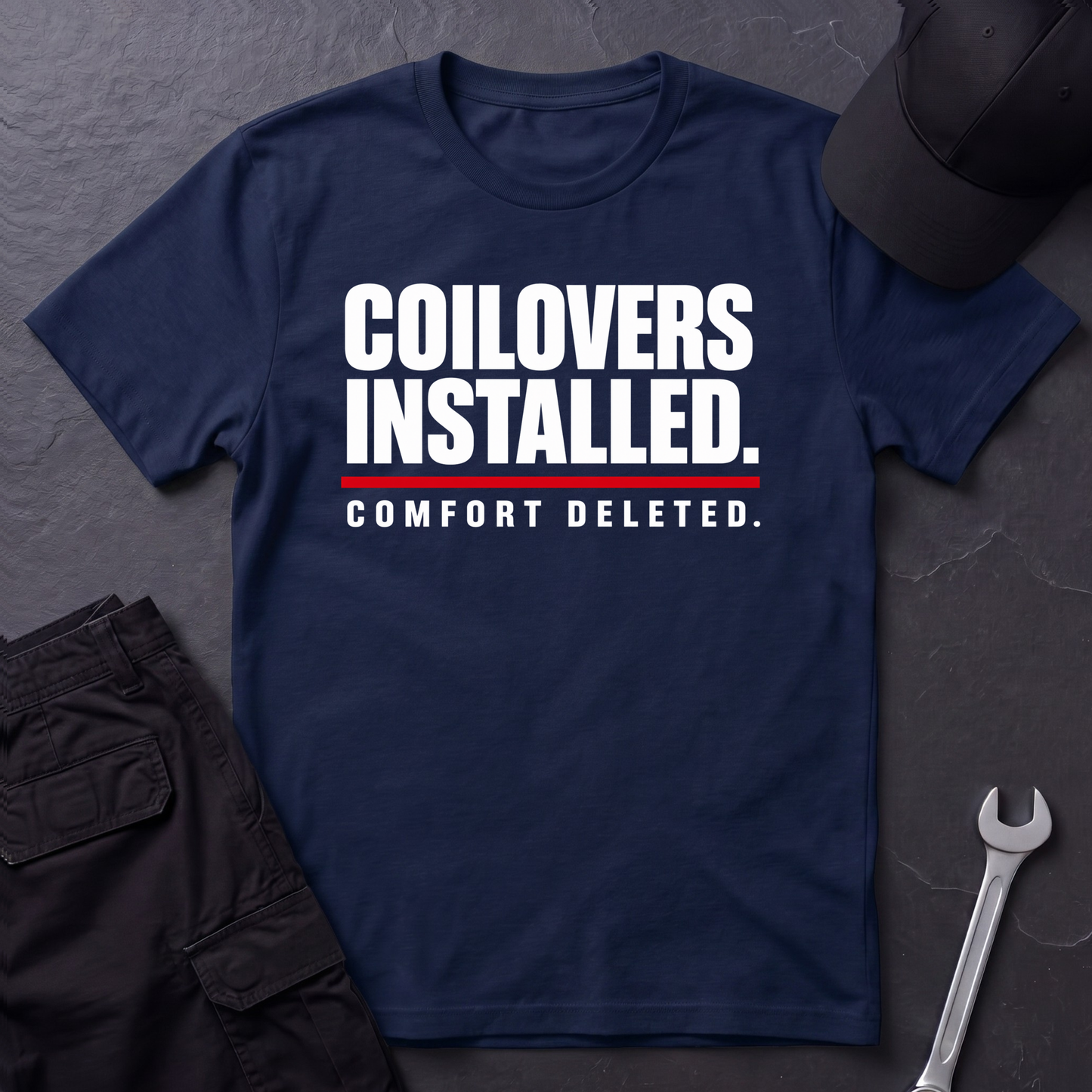 Coilovers Installed.   T-Shirt