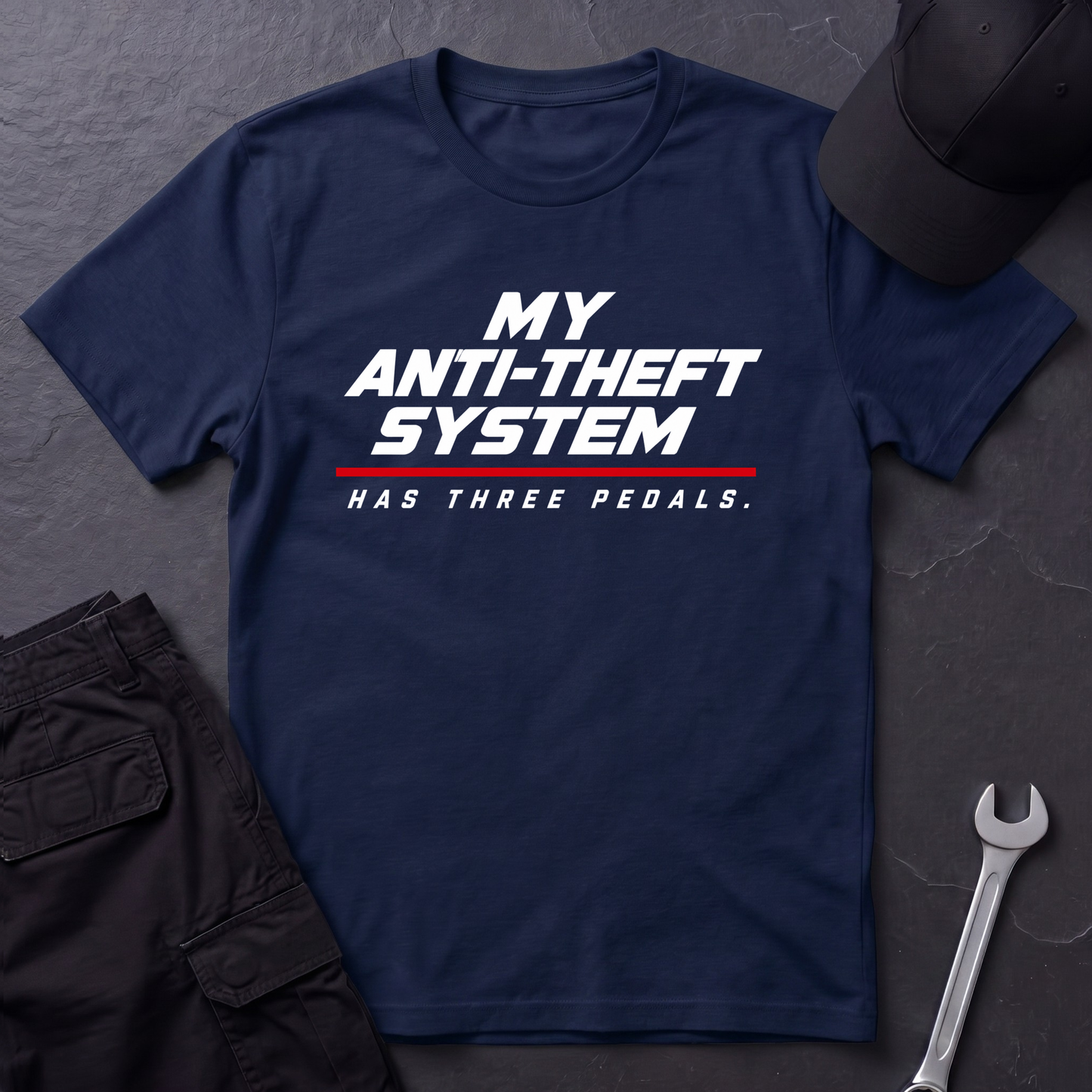Anti-Theft System.   T-Shirt