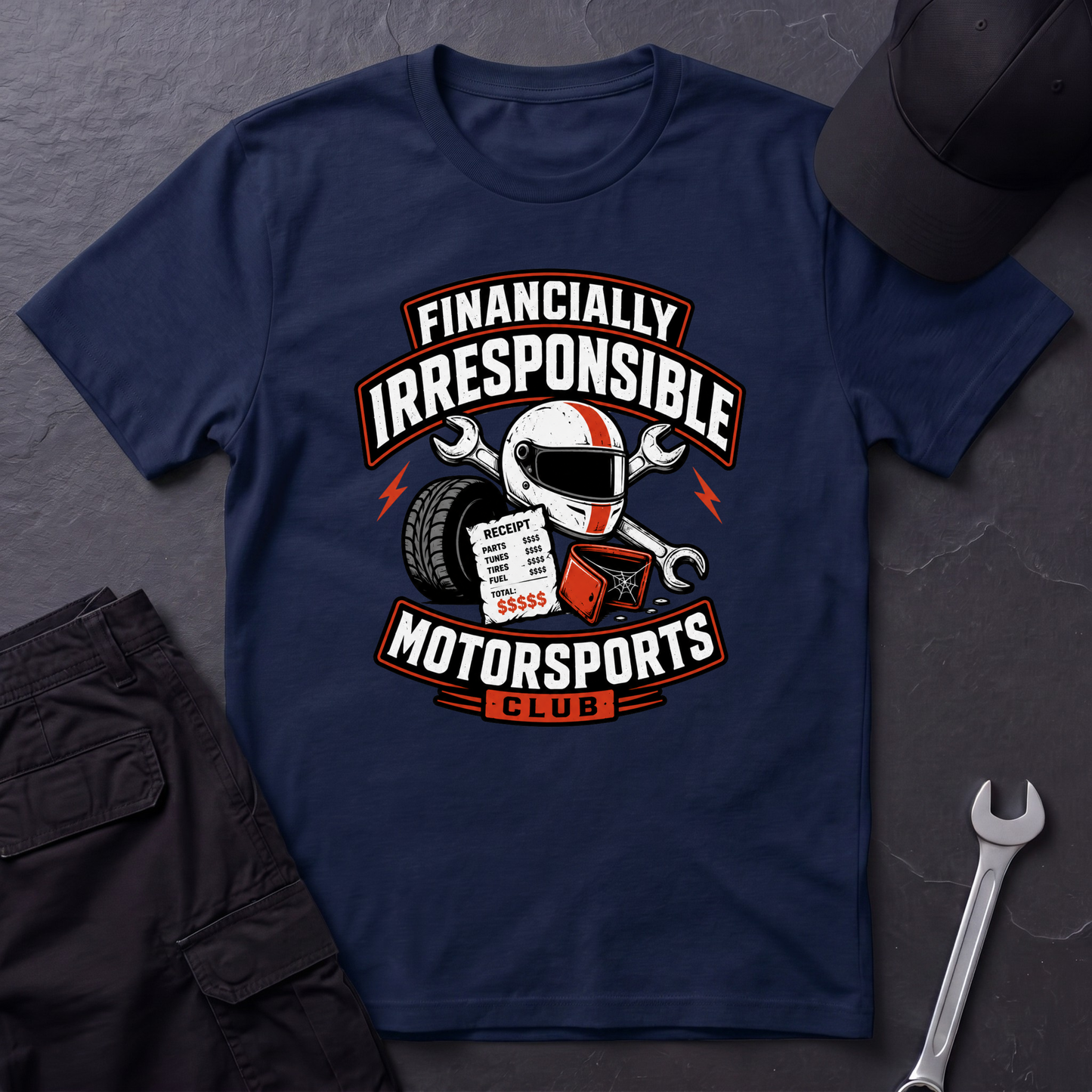 Financially Irresponsible Motorsports  T-Shirt