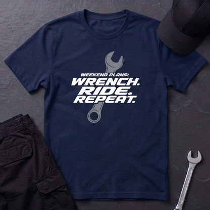 Wrench. Ride. Repeat.   T-Shirt
