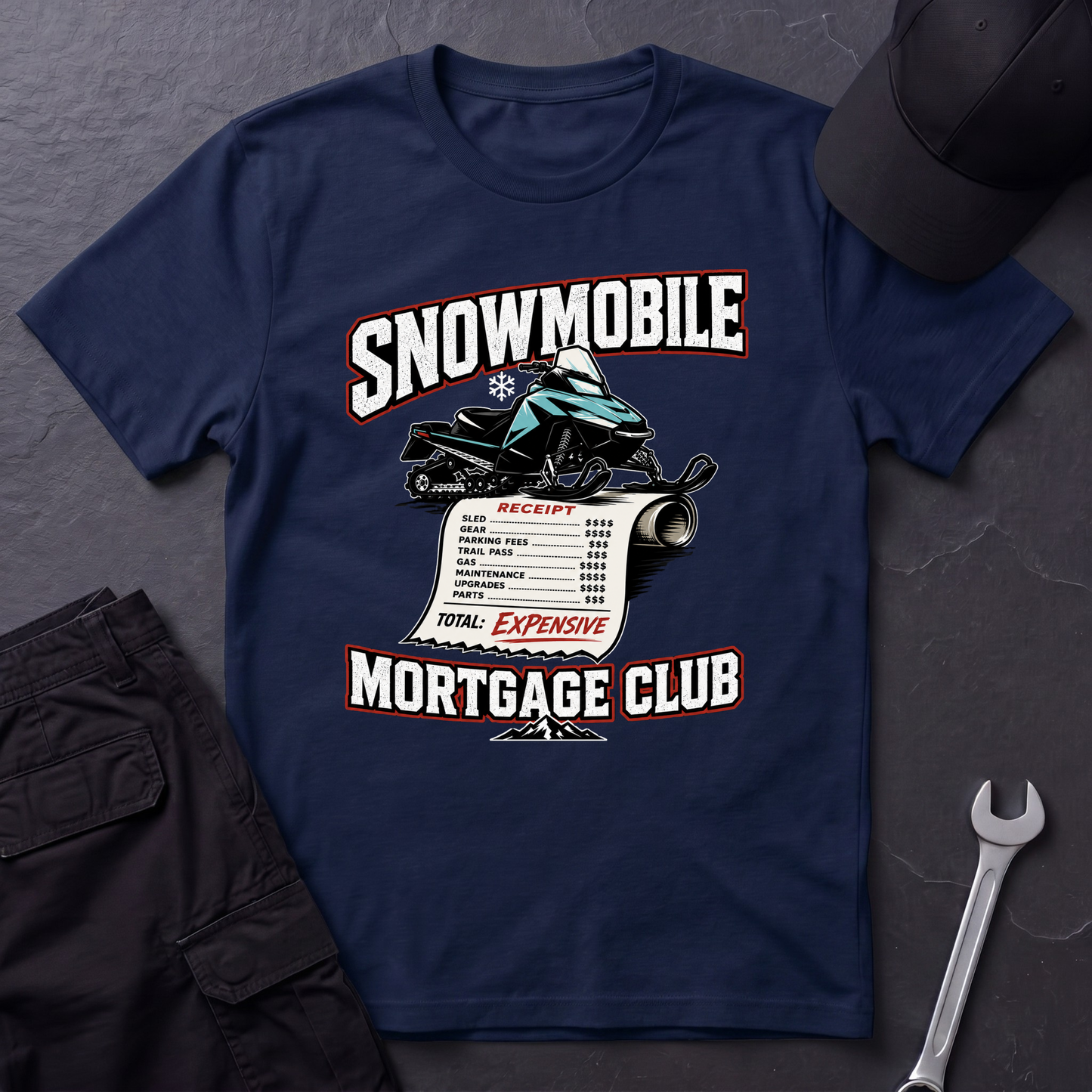 Snowmobile Mortgage Club  T-Shirt