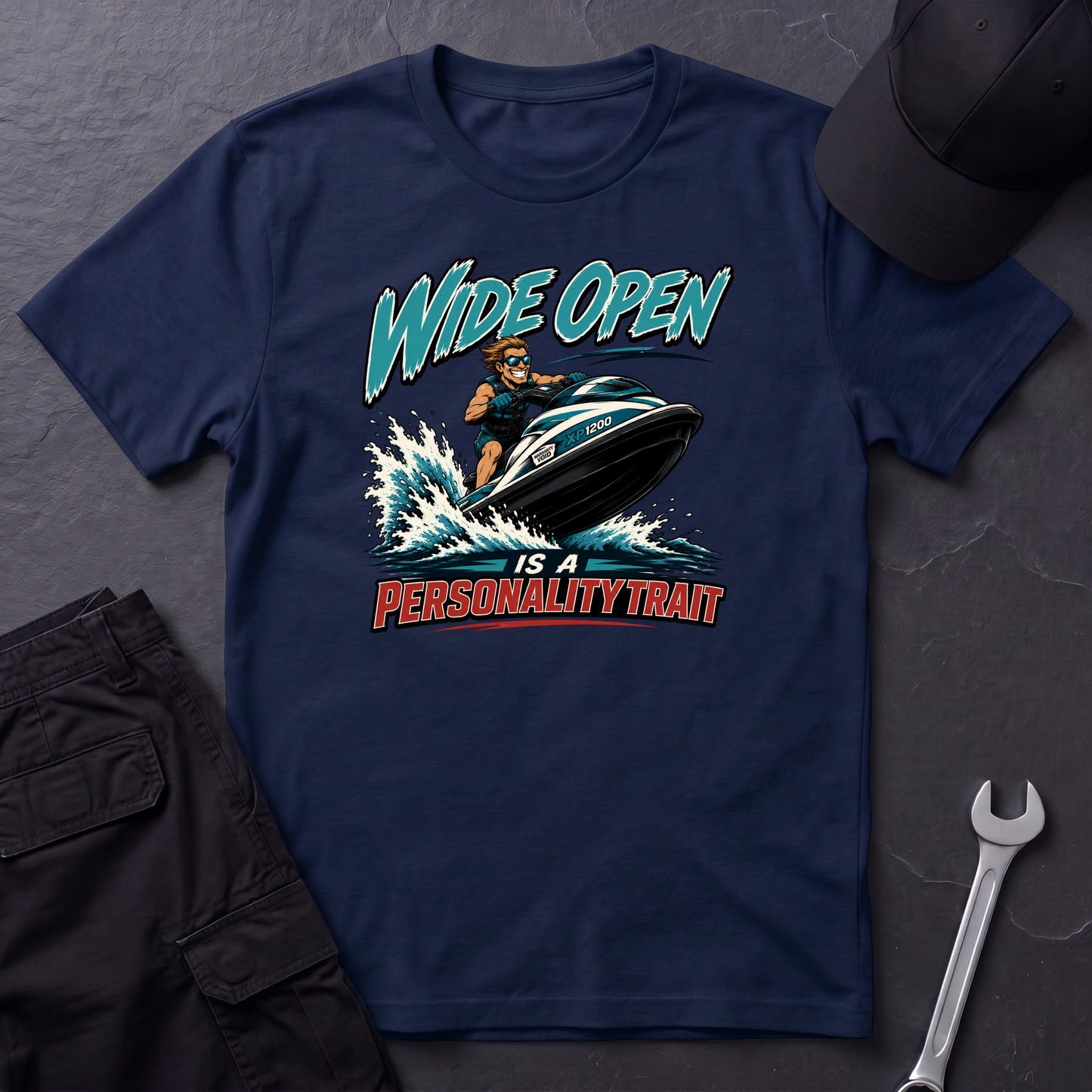 Wide Open jet Ski   T-Shirt