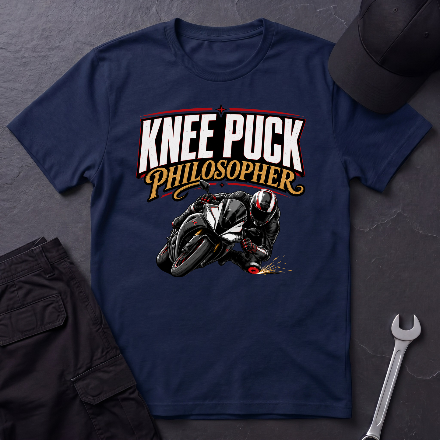 Knee Puck Philosopher  T-Shirt