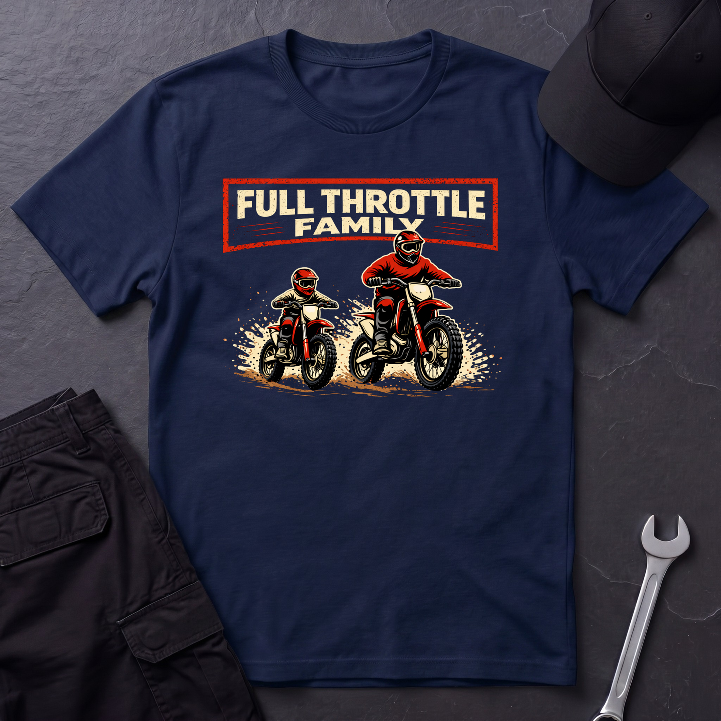 Full Throttle Family Dirtbikes T-Shirt