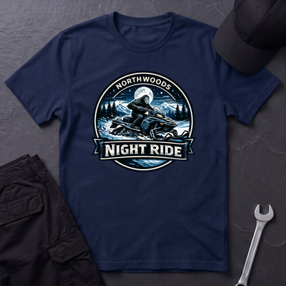 Sasquatch Snowmobile Night Ride  T-Shirt