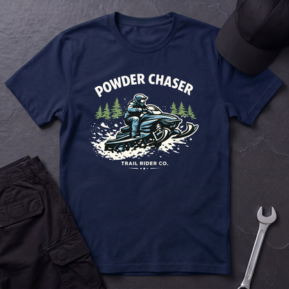 Powder Chaser Snowmobile  T-Shirt