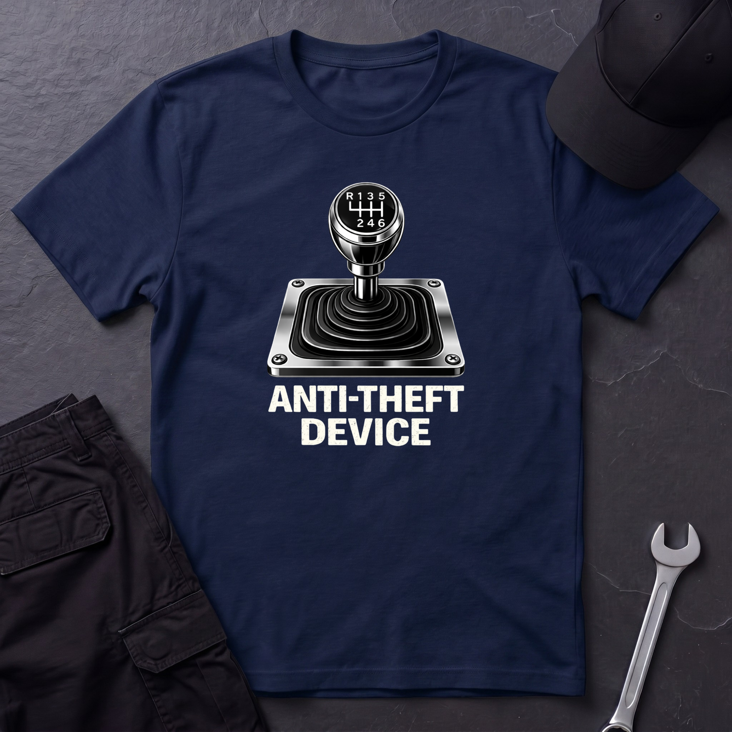 Anti-Theft Device Stickshift T-Shirt