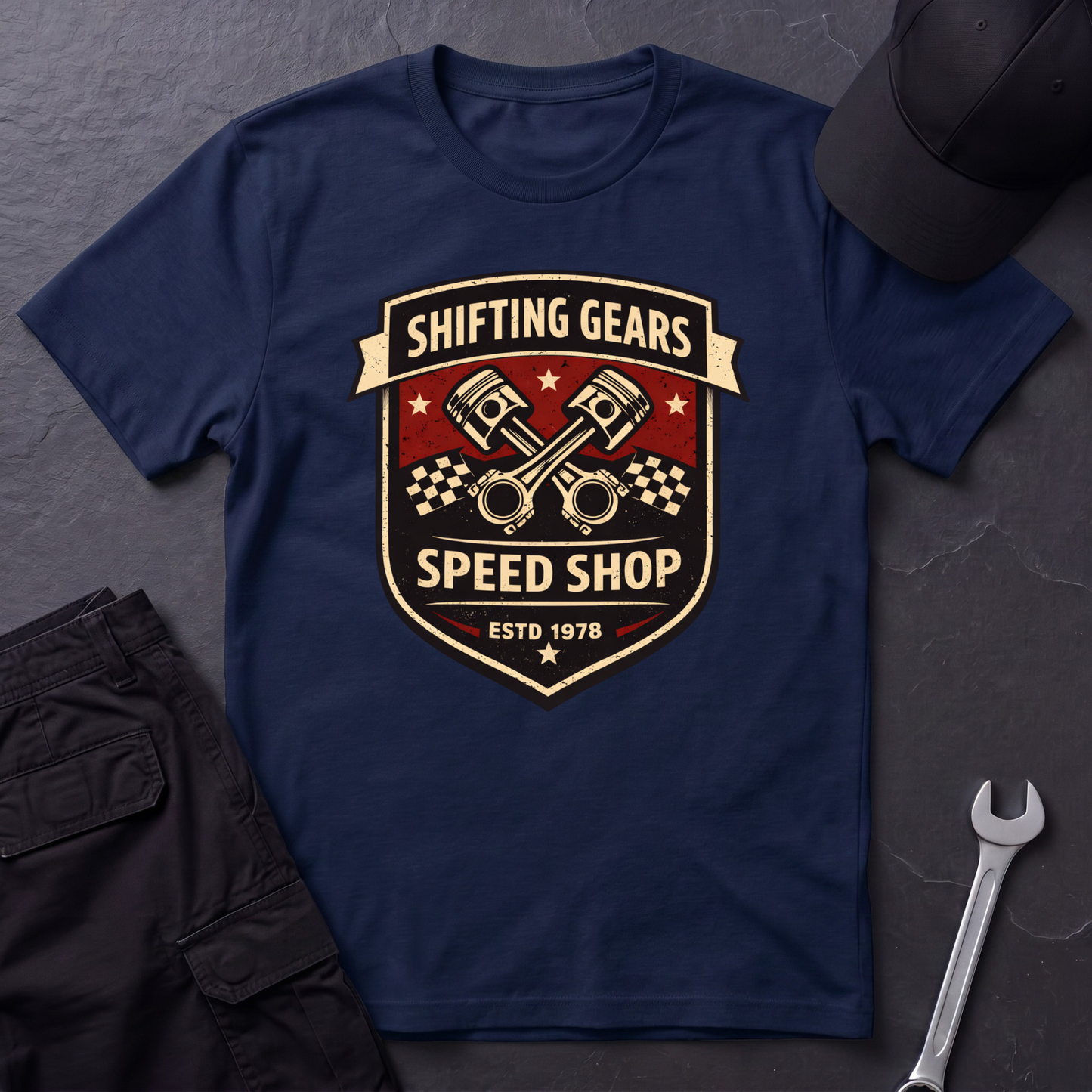 Shifting Gears Speed Shop  T-Shirt