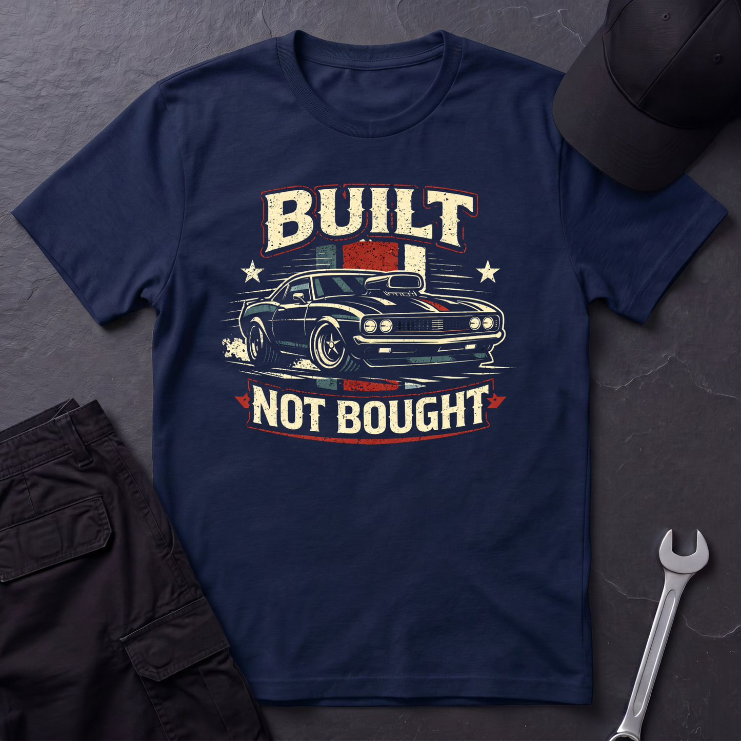Built Not Bought Musclecar T-Shirt