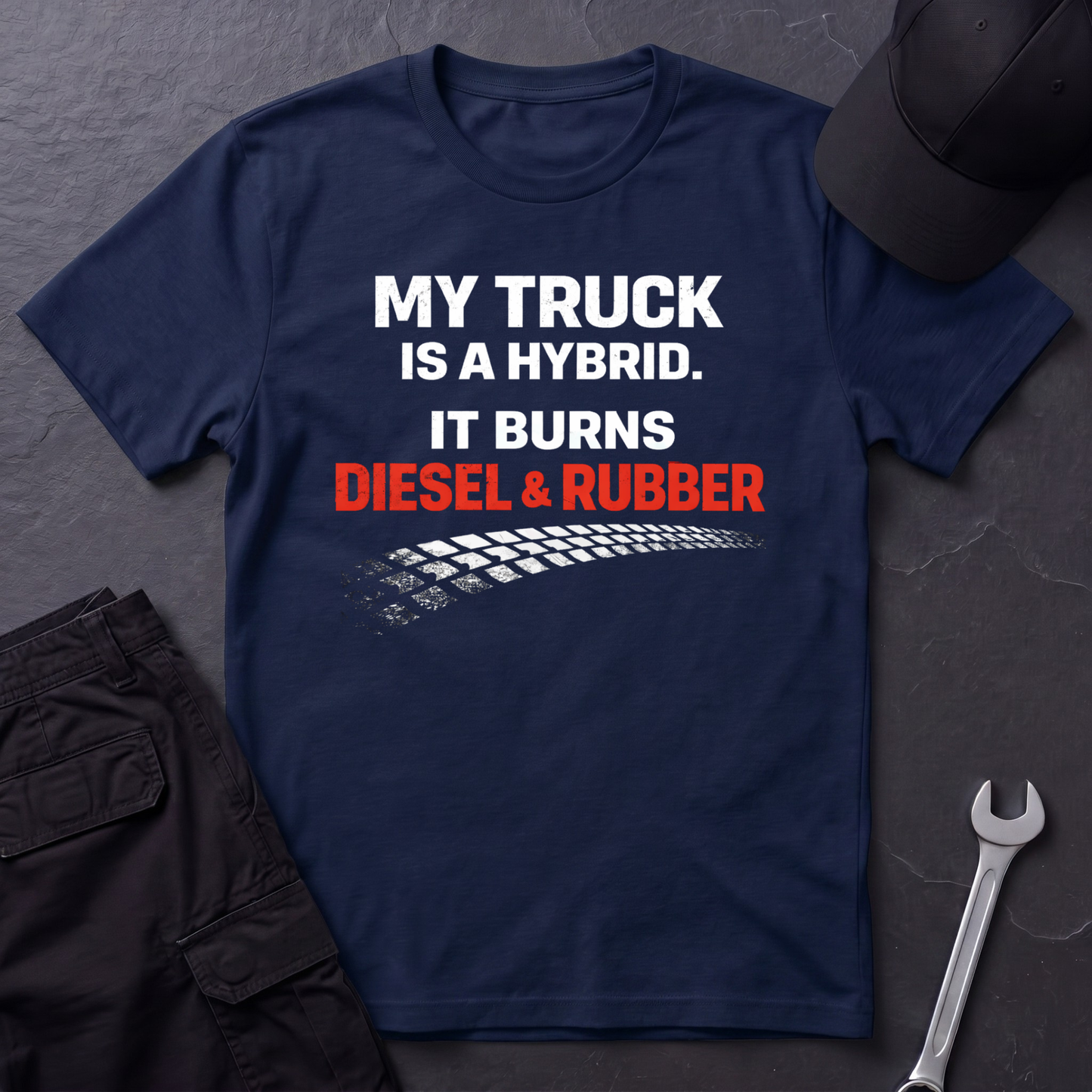 My Truck Is A Hybrid  T-Shirt