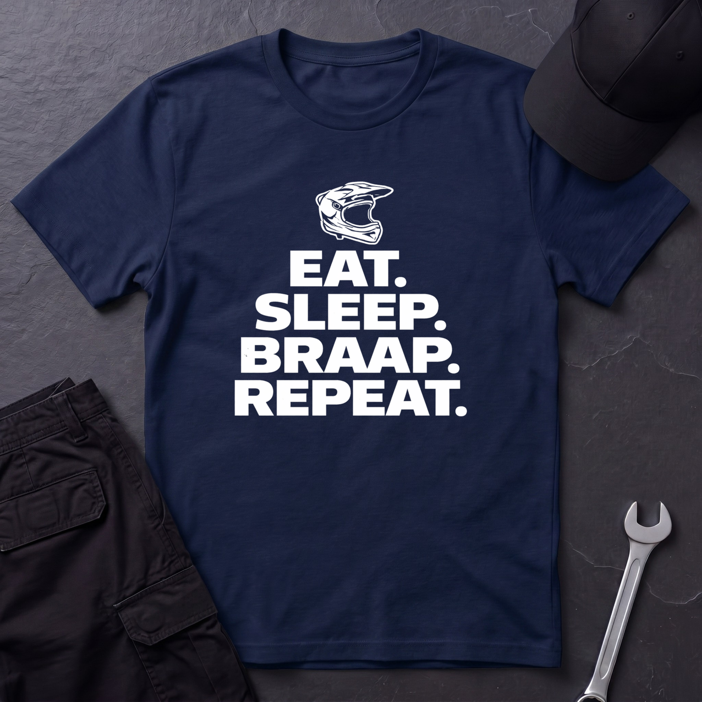 Eat. Sleep. Braap. Repeat. T-Shirt