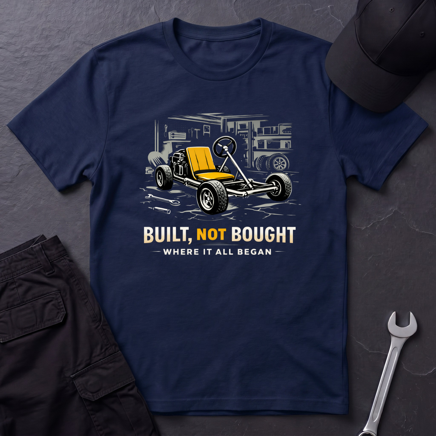 Built Not Bought Go-Cart light T-Shirt