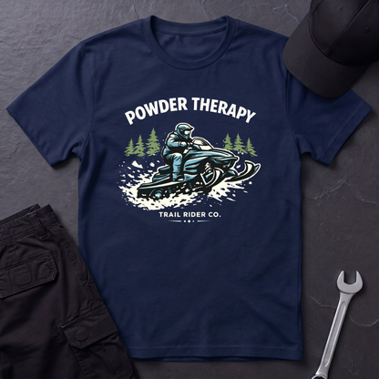 Powder Therapy Snowmobile  T-Shirt
