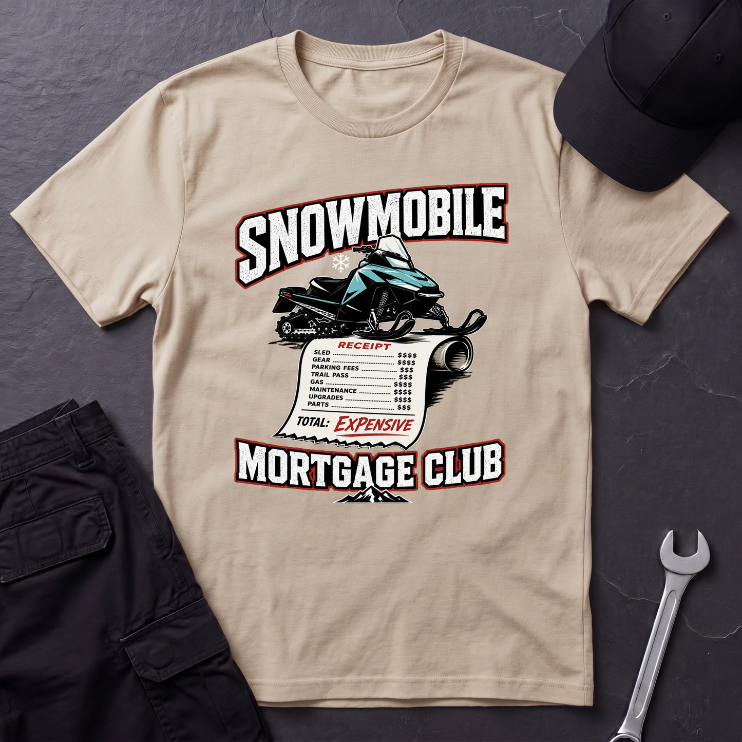 Snowmobile Mortgage Club  T-Shirt