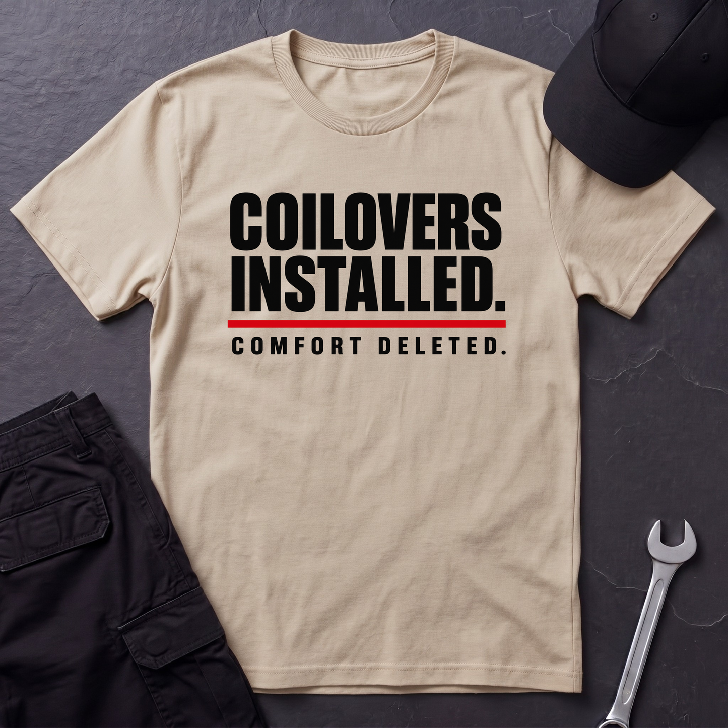 Coilovers Installed.   T-Shirt