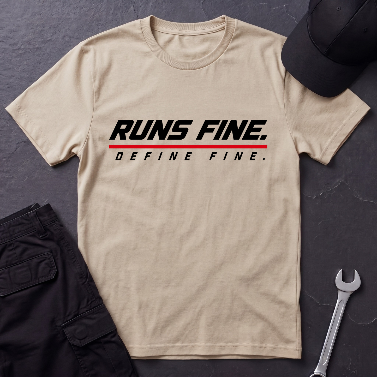 Runs Fine.   T-Shirt