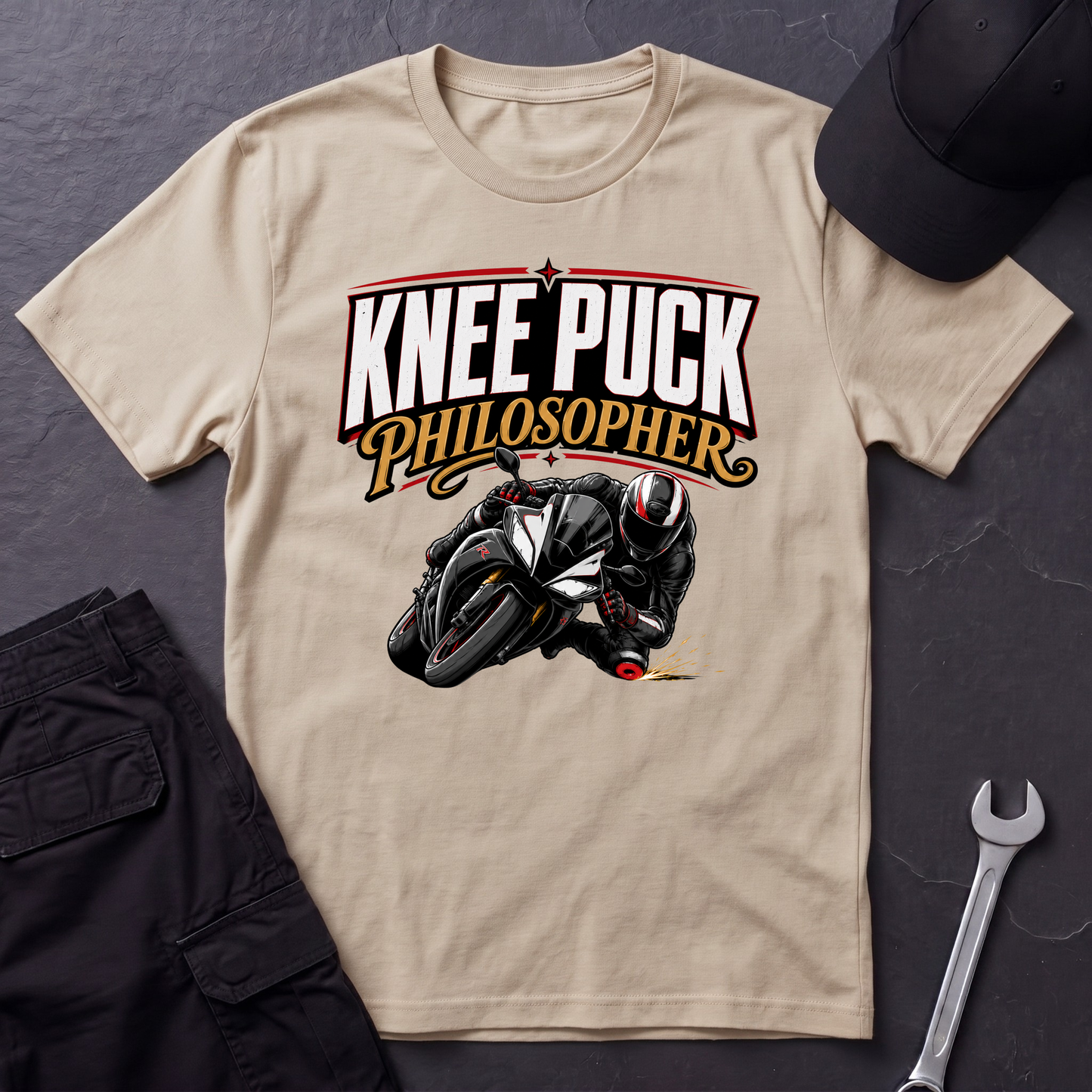 Knee Puck Philosopher  T-Shirt