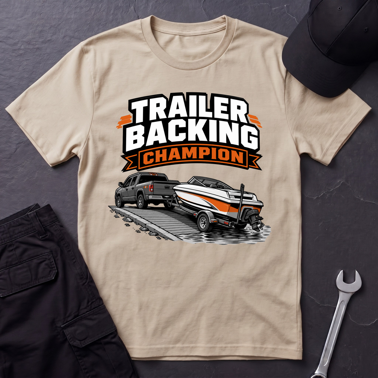 Trailer Backing Champion  T-Shirt