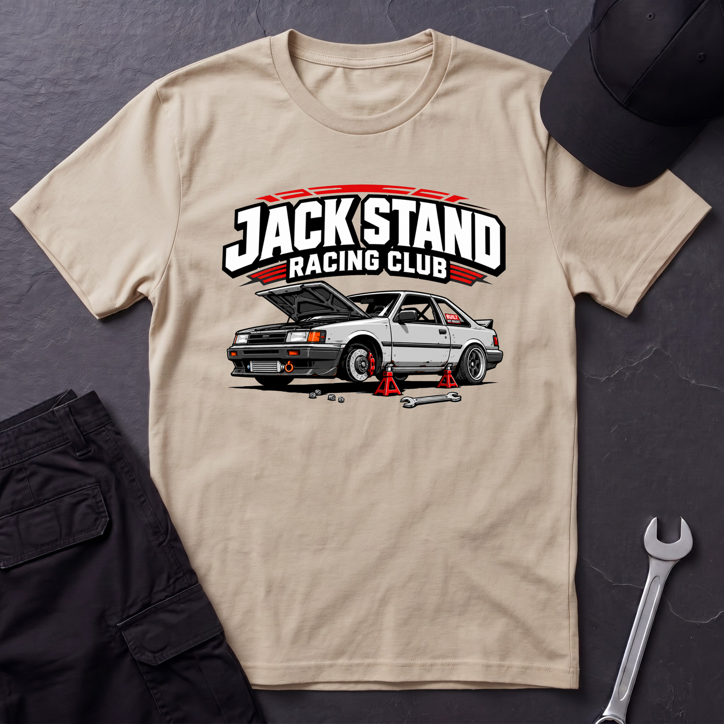 Jack Stand Racing Club  T-Shirt