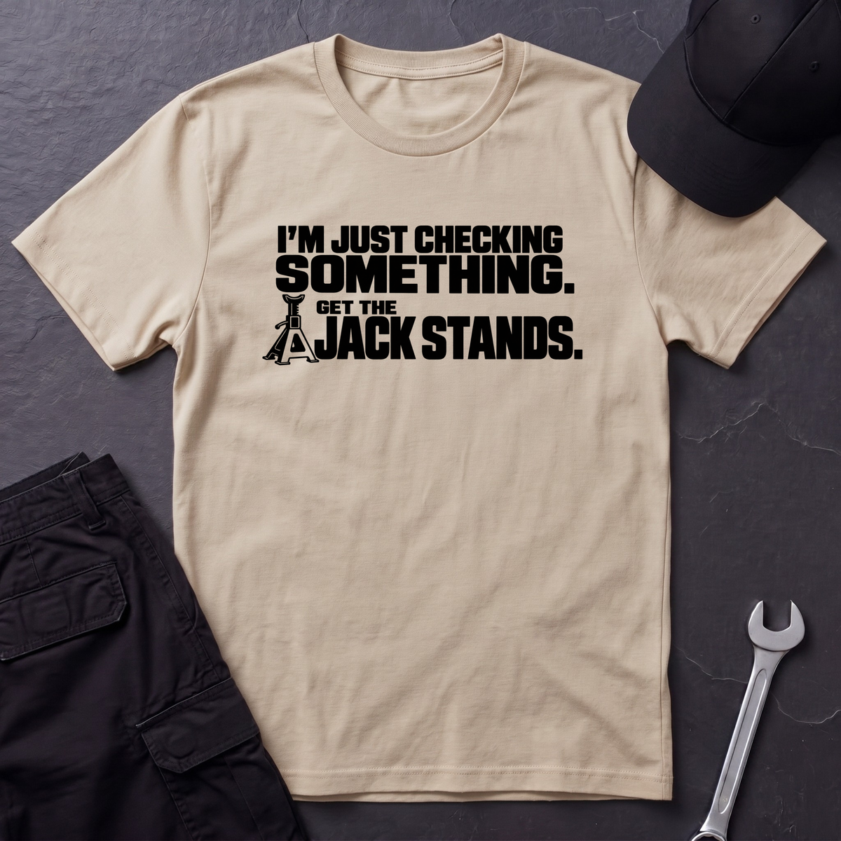 Just Checking Something   T-Shirt