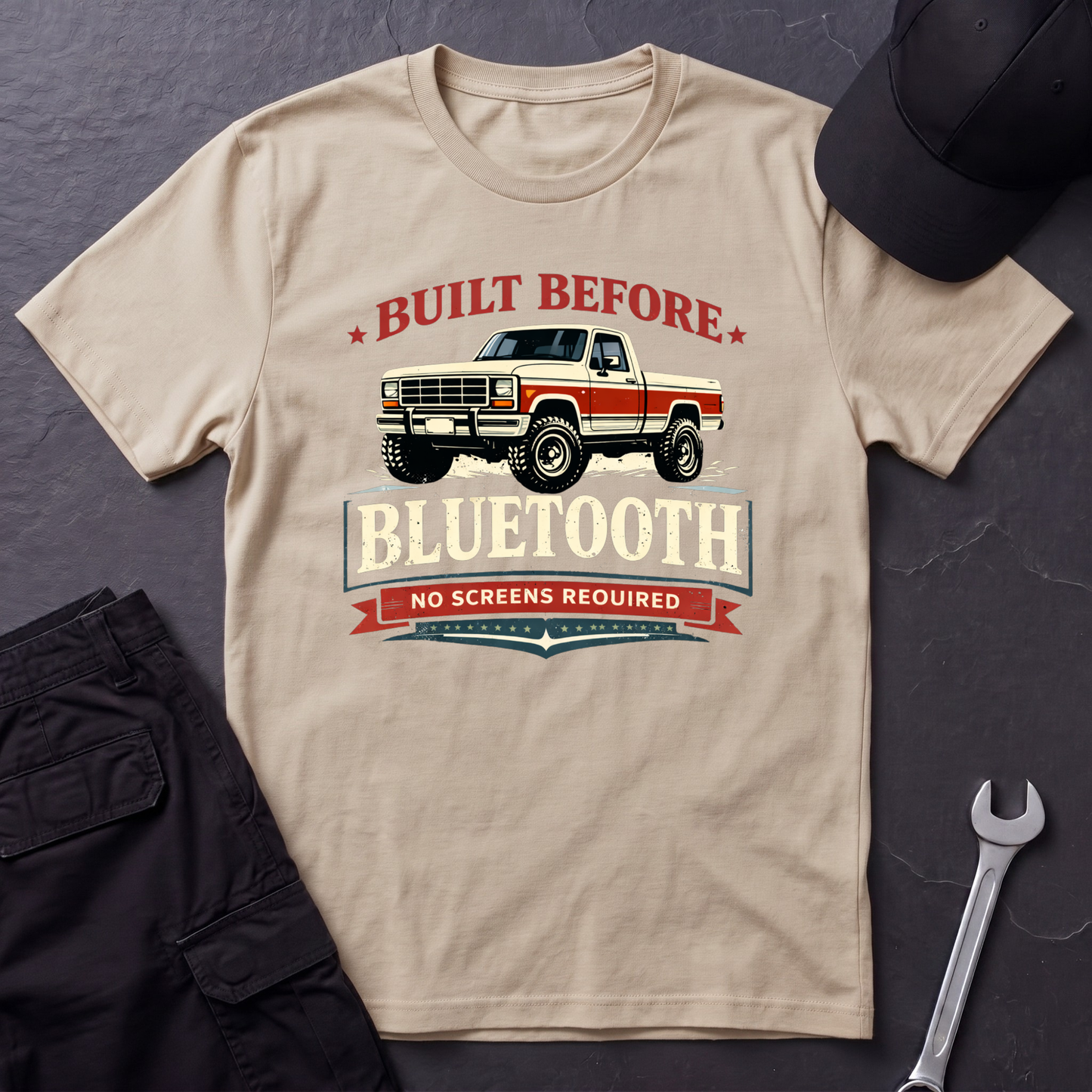 Before Bluetooth Bullnose T-Shirt