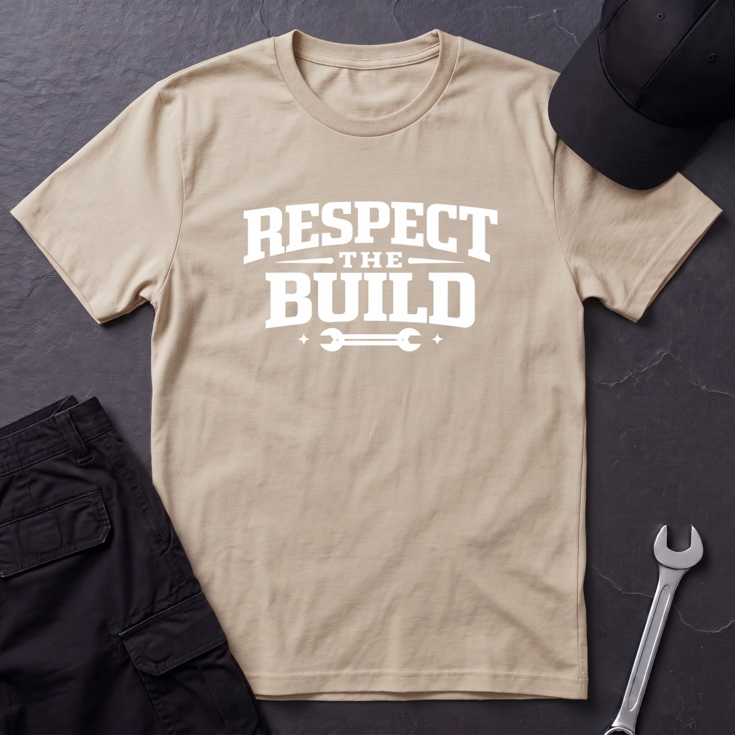 Respect The Build Wrench  T-Shirt