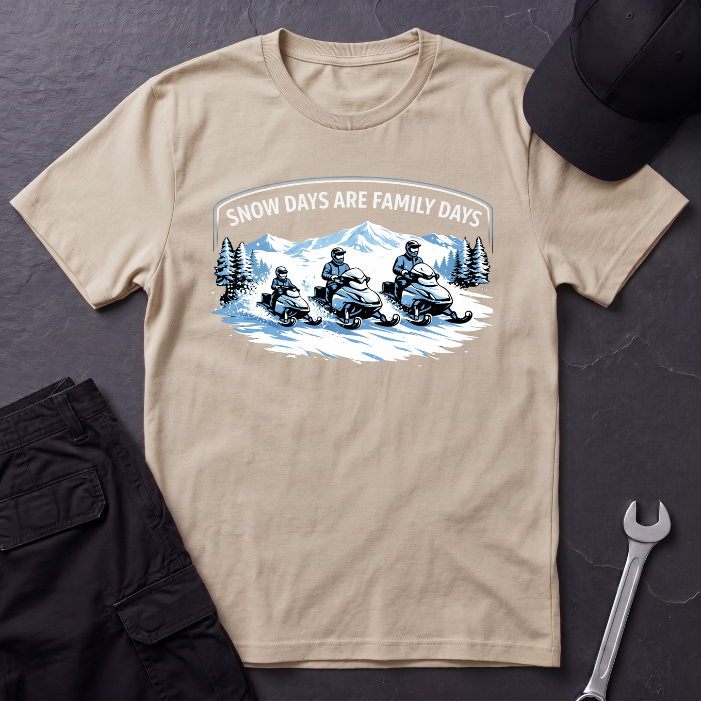 Snow Days Are Family Days  T-Shirt