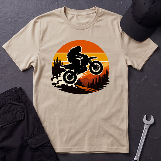 Bigfoot Dirtbike Sunset T-Shirt