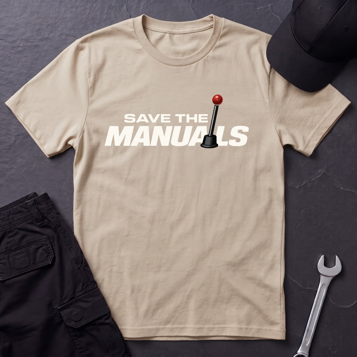 Save The Manuals Outline  T-Shirt