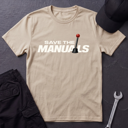 Save The Manuals Outline  T-Shirt