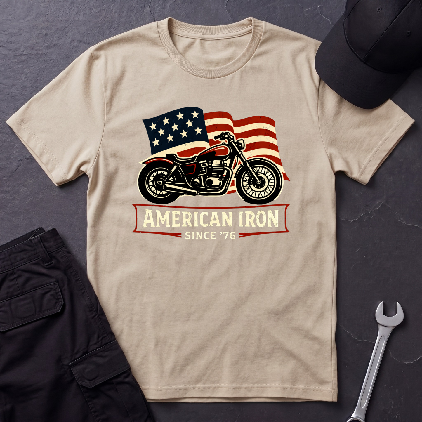 American Iron Motorcycle T-Shirt