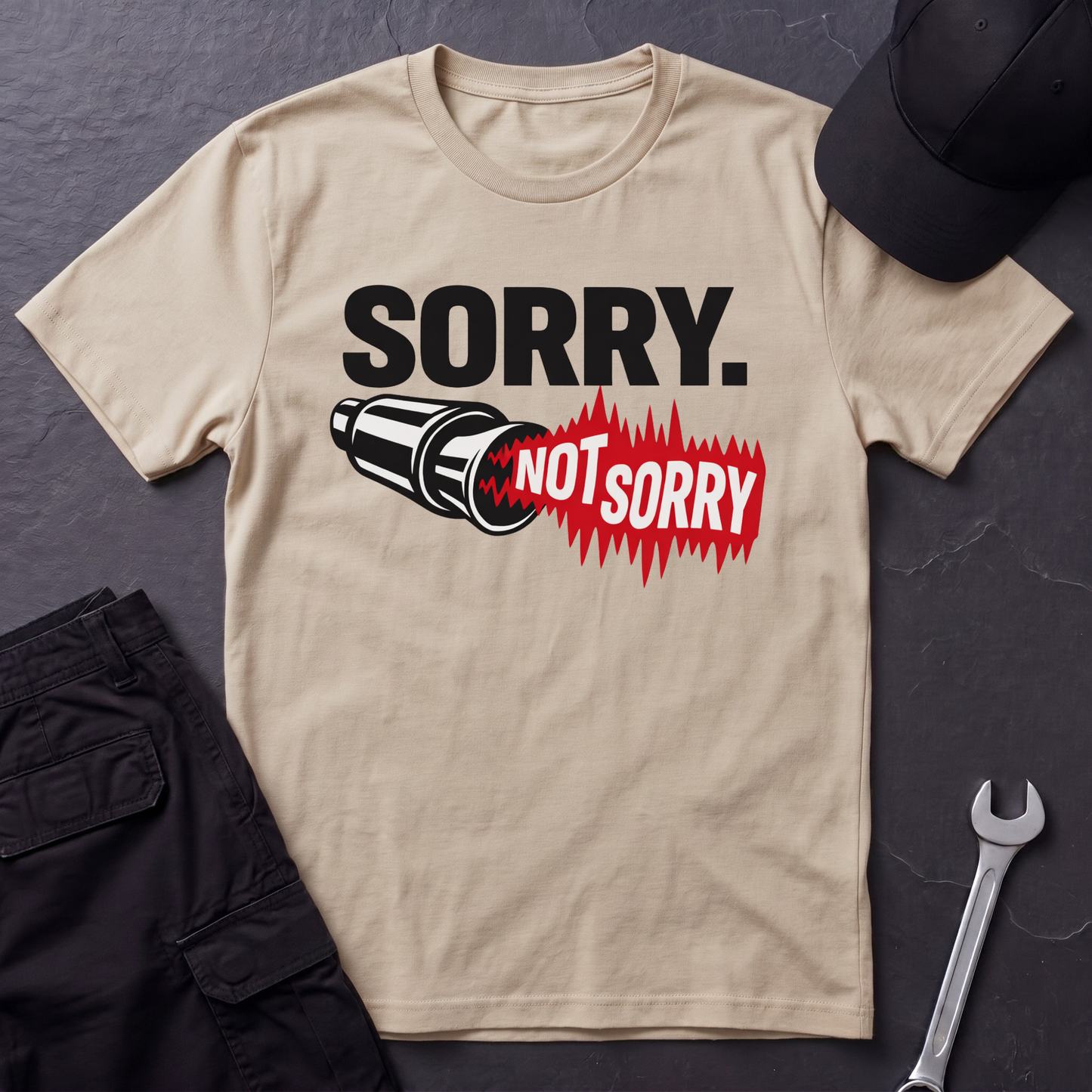 Sorry. Not Sorry. black  T-Shirt