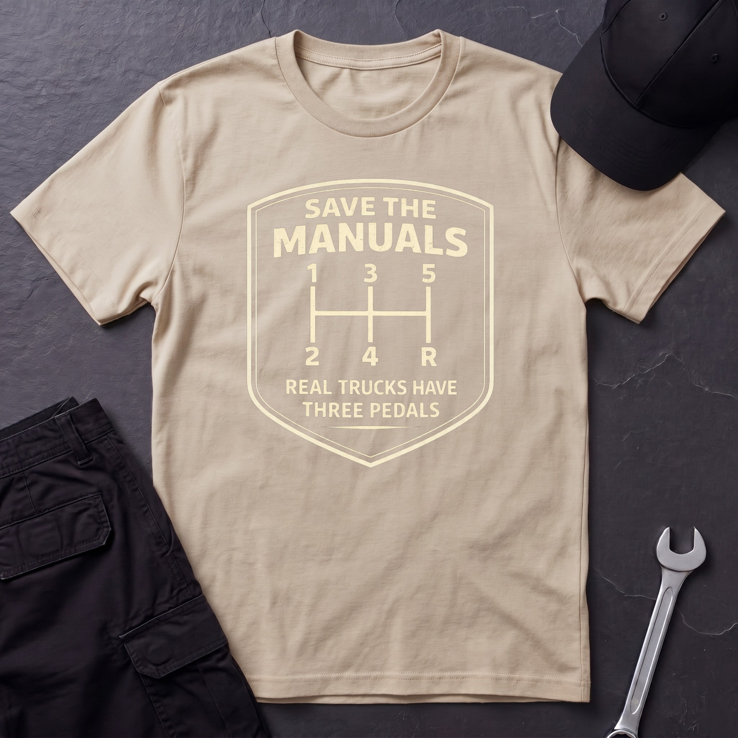 Real Trucks Have Three Pedals  T-Shirt