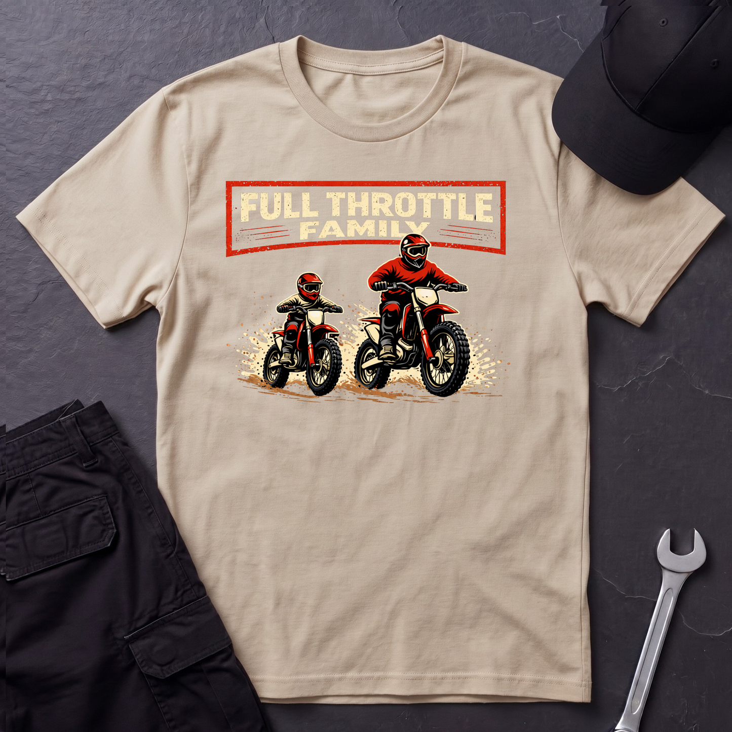 Full Throttle Family Dirtbikes T-Shirt