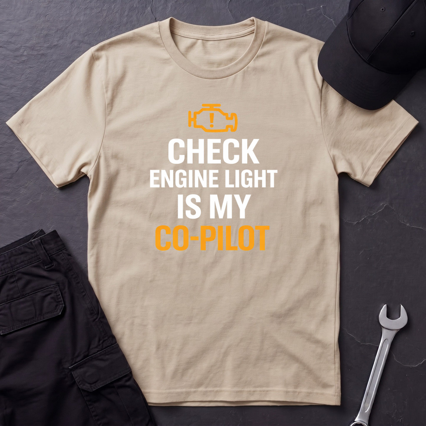 Check Engine Light Is My Co-Pilot T-Shirt